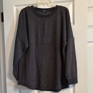 TNA Gray Crew Neck Sweater with Relaxed Fit